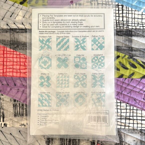 Piecing Pal Templates - Drunkard's Path Set - Picture 2 of 6